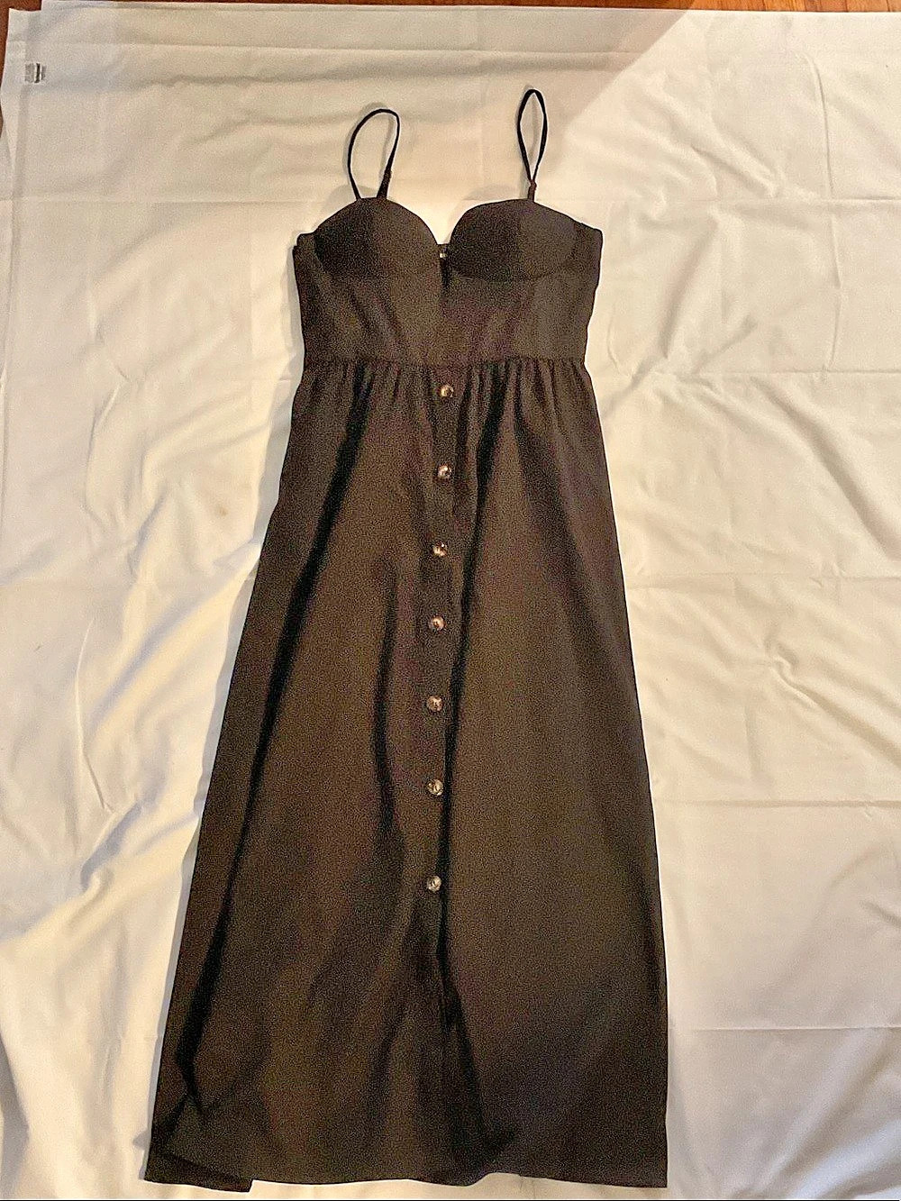 SHEIN Black Maxi Dress Size Large Like New